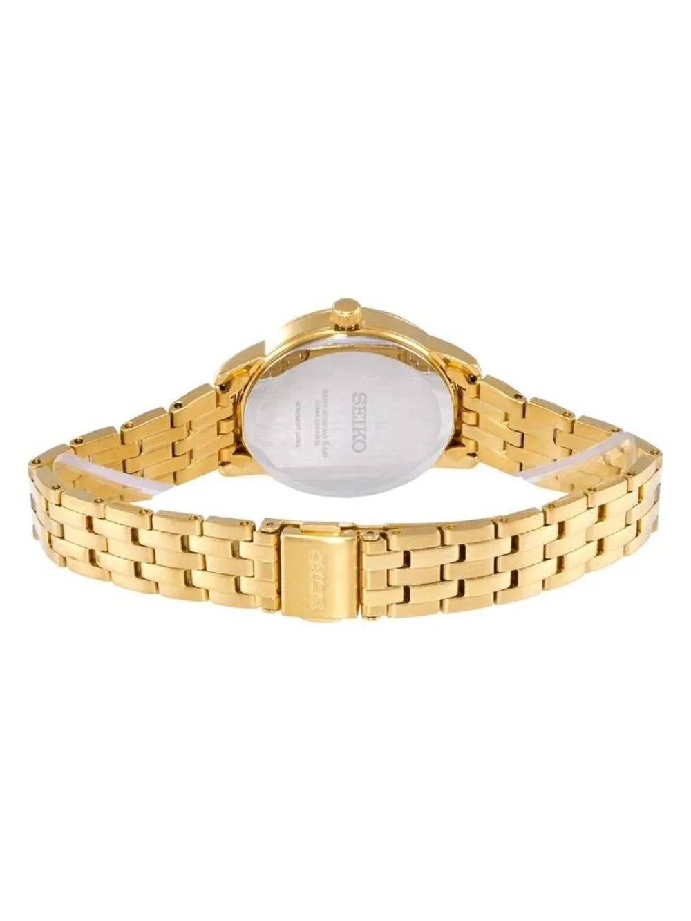 NWT Seiko Essentials Quartz Champagne Dial Ladies Watch